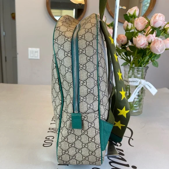 Gucci GG Logo Printed Medium Backpack - Picture 5 of 17